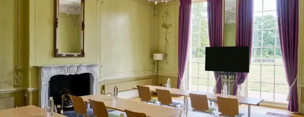 Green Room - classroom layout - looking towards the windows