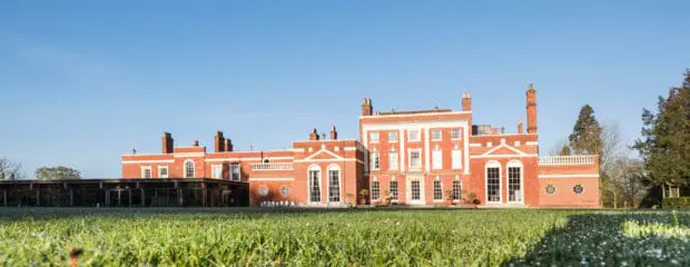 Hinxton Hall viewed from back