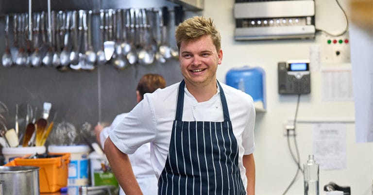 Chris Daniel, Head Chef at Hinxton Hall Conference Centre